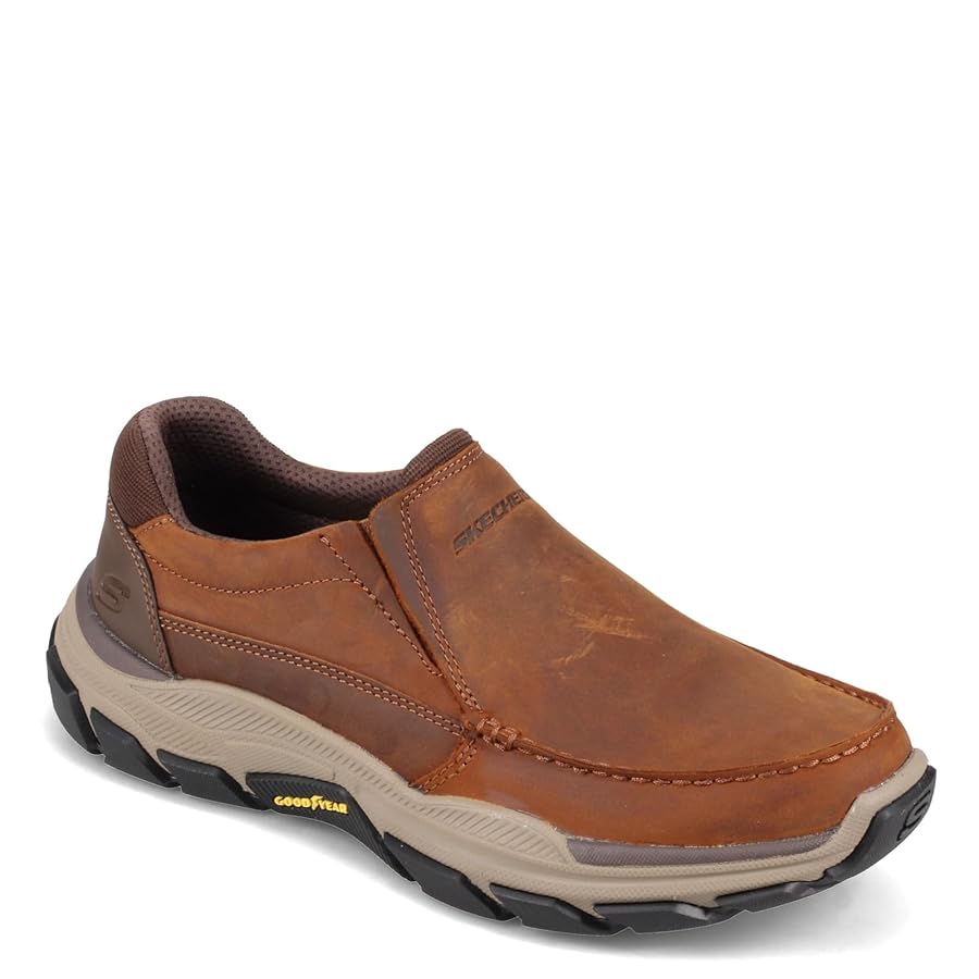 まお。購入11500 Amazon.com | Skecher Men's USA Respected - Catel Moc Toe